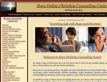 Tablet Screenshot of dovechristiancounseling.com